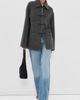 Róhe Róhe Double-Faced Wool Jacket Dark Grey Melange - 5