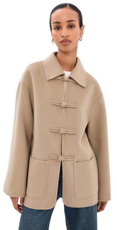 Róhe Róhe Double-Faced Wool Jacket Desert Brown