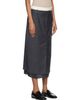 Róhe Róhe Gray Boxer Detailed Midi Skirt - 2