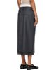 Róhe Róhe Gray Boxer Detailed Midi Skirt - 3