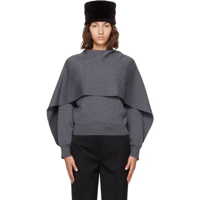 Róhe Róhe Gray Cape Sweater