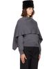 Róhe Róhe Gray Cape Sweater - 2