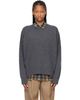 Róhe Róhe Gray Classic Crewneck Sweater - 1