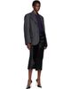 Róhe Róhe Gray Double-Breasted Herringbone Blazer - 4