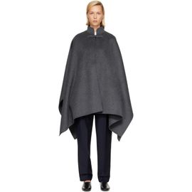 Róhe Róhe Gray Double-Faced Wool Pankou Closure Coat