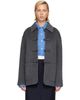Róhe Róhe Gray Double-Faced Wool Pankou Closure Jacket - 1
