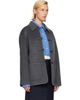 Róhe Róhe Gray Double-Faced Wool Pankou Closure Jacket - 2