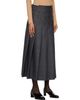 Róhe Róhe Gray Pleated Wrap Midi Skirt - 2