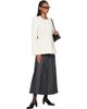 Róhe Róhe Gray Pleated Wrap Midi Skirt - 4