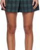 Róhe Róhe Green & Navy Check Boxer Shorts - 1