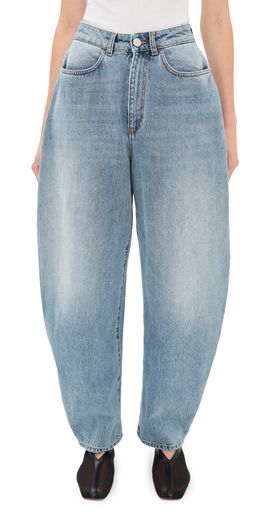 Róhe Róhe High-Waist Sculptural Denim Jeans Classic Blue