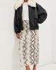 Róhe Róhe High Waist Snakeskin Skirt Snakeskin - 5