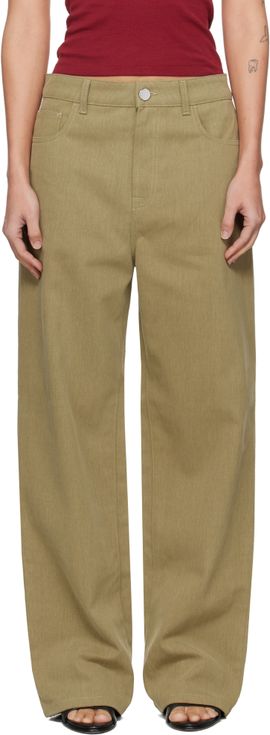 Róhe Róhe Khaki Baggy Fit Jeans