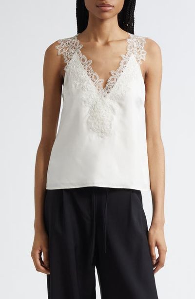 Róhe Róhe Lace Trim Silk Tank