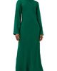 Róhe Róhe Minimal Wide Sleeved Silk Dress Emerald - 1