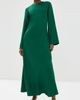 Róhe Róhe Minimal Wide Sleeved Silk Dress Emerald - 2