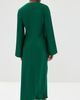 Róhe Róhe Minimal Wide Sleeved Silk Dress Emerald - 3