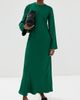 Róhe Róhe Minimal Wide Sleeved Silk Dress Emerald - 5