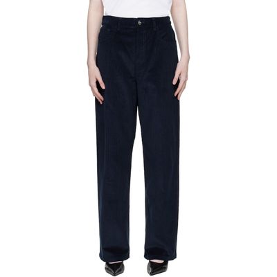 Róhe Róhe Navy Relaxed Corduroy Trousers
