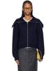 Róhe Róhe Navy Sailor Zip Cardigan - 1