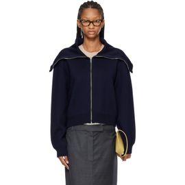 Róhe Róhe Navy Sailor Zip Cardigan