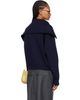 Róhe Róhe Navy Sailor Zip Cardigan - 3