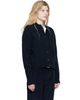 Róhe Róhe Navy Short Boiled Cardigan - 2