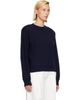 Róhe Róhe Navy Statement Shoulder Crewneck Sweater - 2