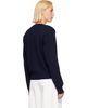 Róhe Róhe Navy Statement Shoulder Crewneck Sweater - 3
