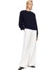 Róhe Róhe Navy Statement Shoulder Crewneck Sweater - 4