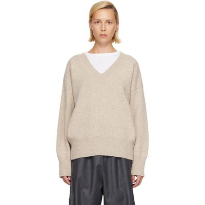 Róhe Róhe Off-White Classic Mouliné Sweater