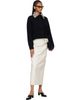 Róhe Róhe Off-White Leather Pouch Maxi Skirt - 4