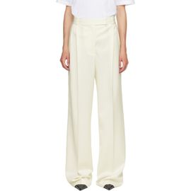 Róhe Róhe Off-White Mid-Waist Tailored Trousers