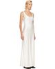 Róhe Róhe Off-White Scoop Neck Satin Maxi Dress - 2