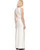 Róhe Róhe Off-White Scoop Neck Satin Maxi Dress - 3