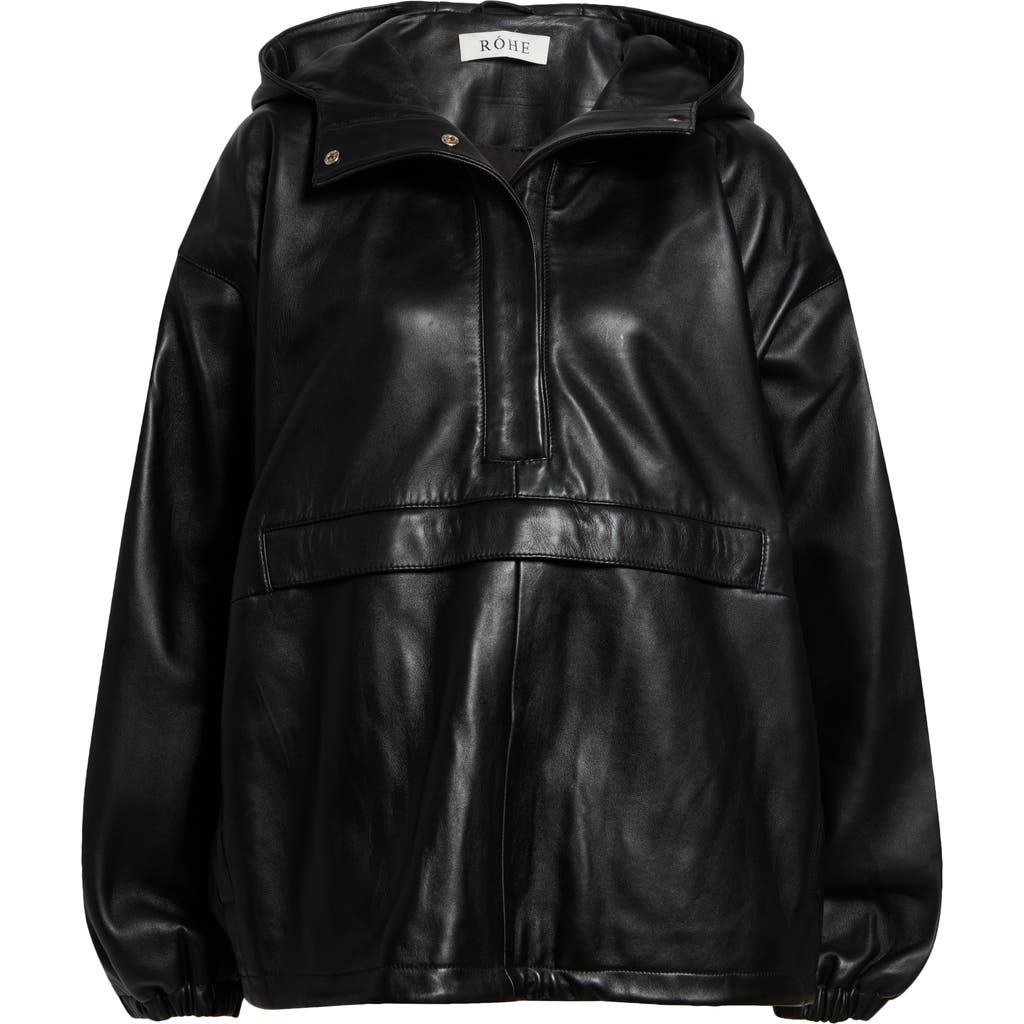 Róhe Róhe Oversize Leather Anorak