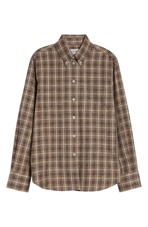 Róhe Róhe Oxford Bouclé Check Button-Down Shirt