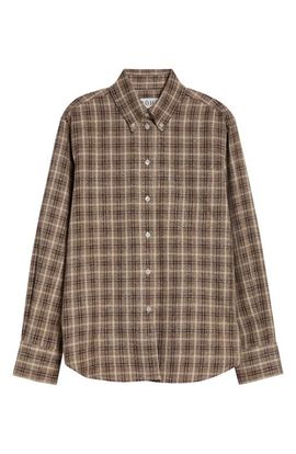 Róhe Róhe Oxford Bouclé Check Button-Down Shirt