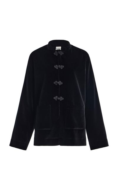 Róhe Róhe Pankou Closure Velvet Jacket