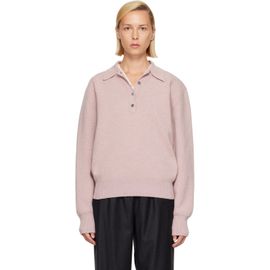 Róhe Róhe Pink Compact Mouliné Polo