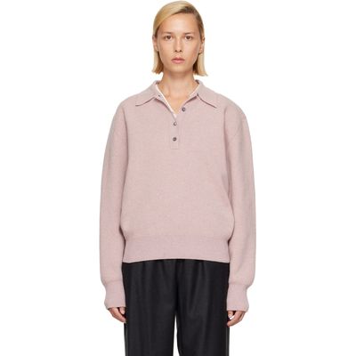 Róhe Róhe Pink Compact Mouliné Polo