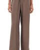 Róhe Róhe Relaxed Silk Trousers Taupe - 1