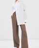 Róhe Róhe Relaxed Silk Trousers Taupe - 2
