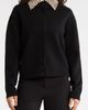 Róhe Róhe Removable Cheetah Collar Stretch Wool Cardigan - 1