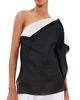 Róhe Róhe Sculptural Double Layered Top Black - 1