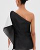 Róhe Róhe Sculptural Double Layered Top Black - 3
