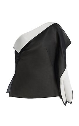 Róhe Róhe Sculptural DoubleLayered Silk Organza Top
