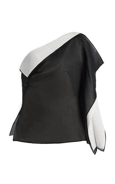 Róhe Róhe Sculptural DoubleLayered Silk Organza Top