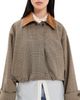 Róhe Róhe Suede Collar Blouson Jacket Prince of Wales - 1