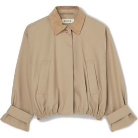 Róhe Róhe Suede Collar Cotton Blouson Jacket